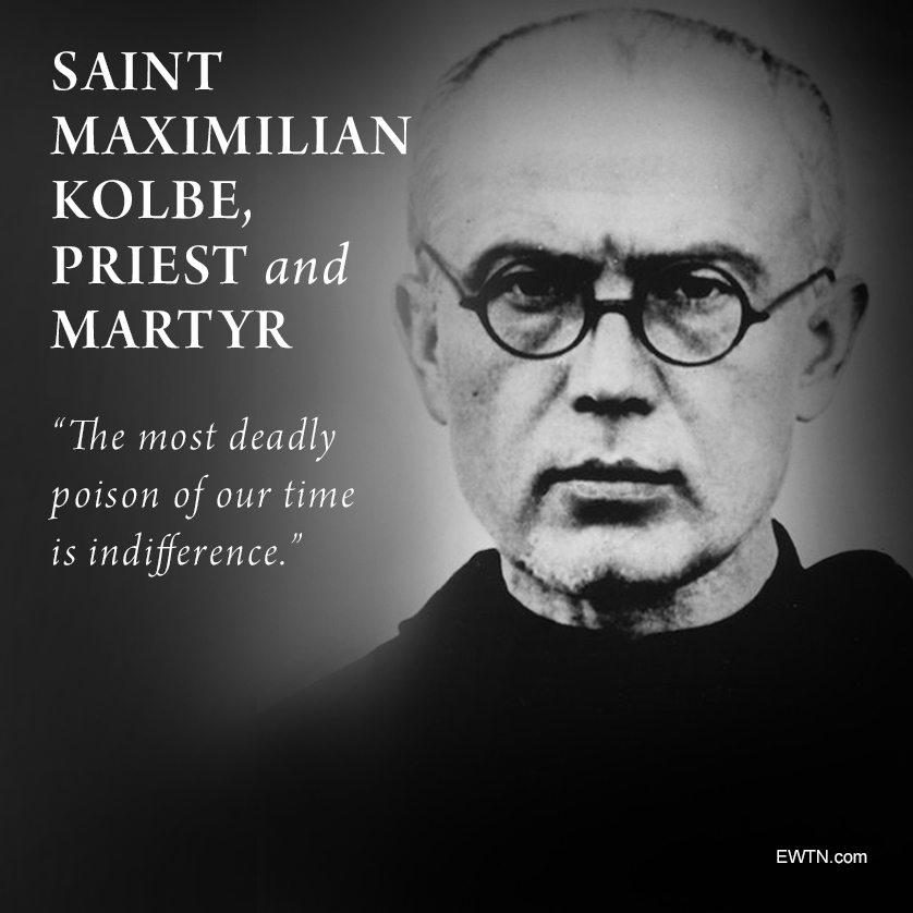 EWTN's tweet photo. St. Maximilian Kolbe is known for being a priest who offered his life in place of a fellow prisoner at Auschwitz. But his whole life was one of heroic virtue and supernatural love.

https://t.co/jiOogy8wKX #ewtn #catholic #prayforus https://t.co/k4PDSovU1m