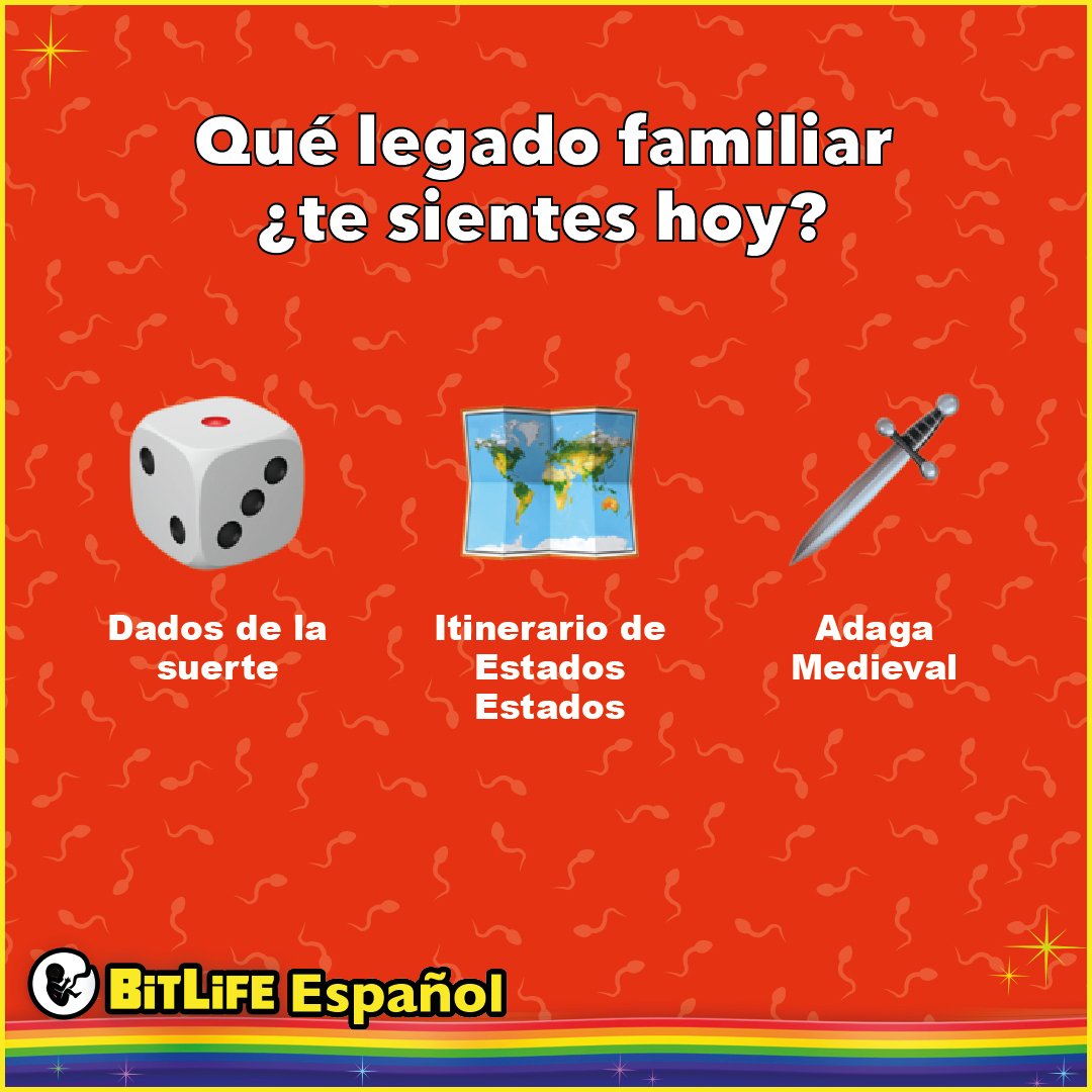 BitLife_ES's tweet photo. ¿Qué herencia familiar siente hoy? Me gusta mucho el puñal
#bitlifees #juego #juegoandroid #juegogratis #competicion https://t.co/Xw9Gfv19yf