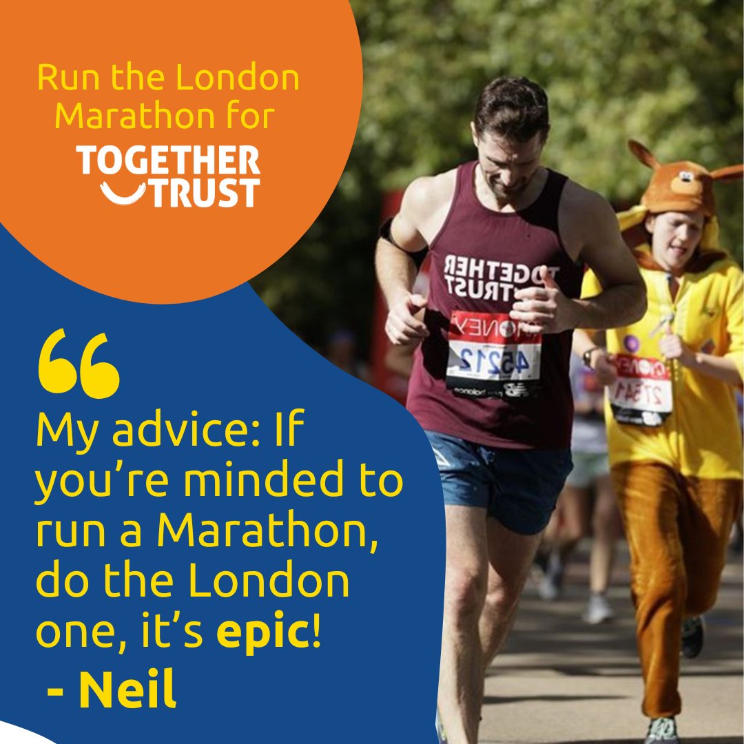 TogetherTrust's tweet photo. Join #TeamTT and take on the @LondonMarathon 2022! 🏆 With each mile you you run, you are becoming a bigger part of the fight for children's rights!
🏃 Find out more: https://t.co/D1W9JzgRKi https://t.co/4r7IPrR0VG