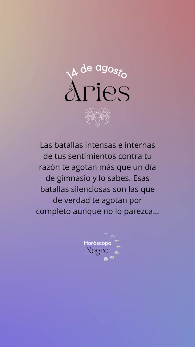 aries_hn's tweet photo. El horóscopo diario del 14 de agosto para #Aries ♈️🔮✨ 

#horoscopodiario #horoscoponegro #horoscopo https://t.co/ZXucXwJYWp