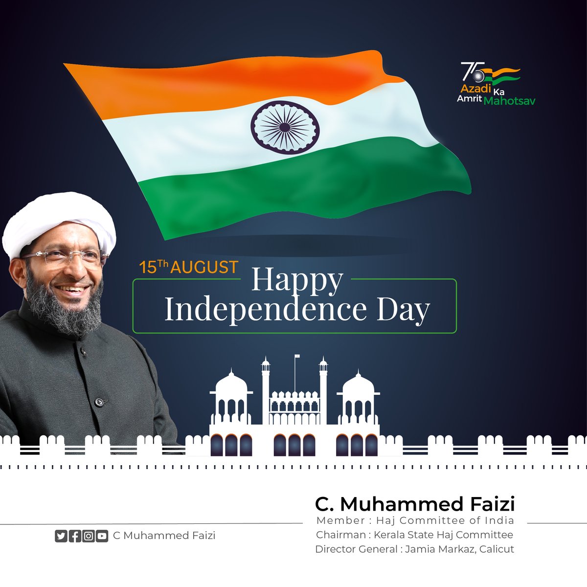 cmuhammedfaizi's tweet photo. Happy Independence Day 🇮🇳 https://t.co/FIxpLy1nrw