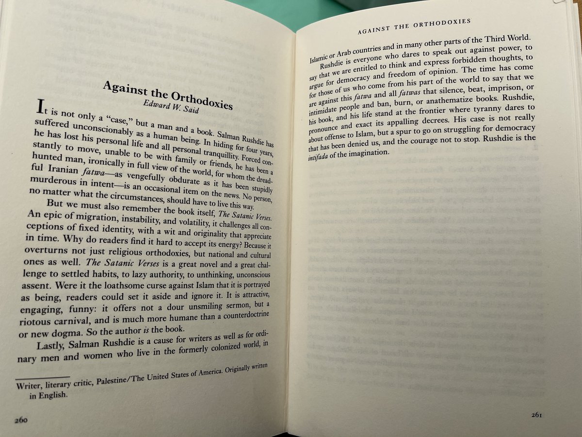 fazil moradi فاضل مرادی (@fazilmoradi) on Twitter photo #EdwardSaid, 'Against the Orthodoxies'. #TheSatanicVerses  - An epic of migration, instability, and volatility, it challenges all conceptions of fixed identity...' #SalmanRushdie #EdwardSaid, 'Against the Orthodoxies'. #TheSatanicVerses  - An epic of migration, instability, and volatility, it challenges all conceptions of fixed identity...' #SalmanRushdie
