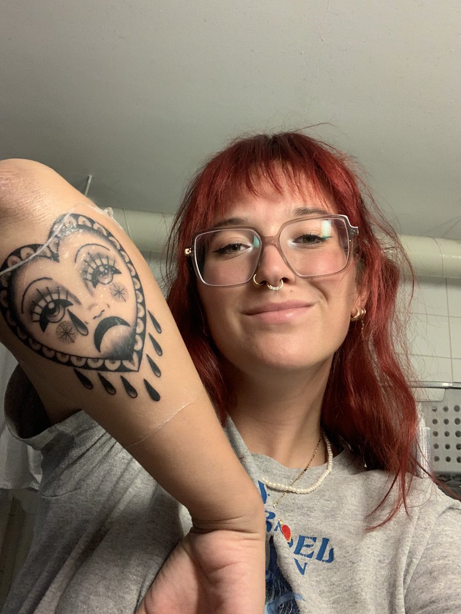 starlikesivan's tweet photo. got 2 new tattoos in the middle of a heatwave ❤️ no swimming in the gross amsterdam canals for me this year https://t.co/MSM0JjjKoG