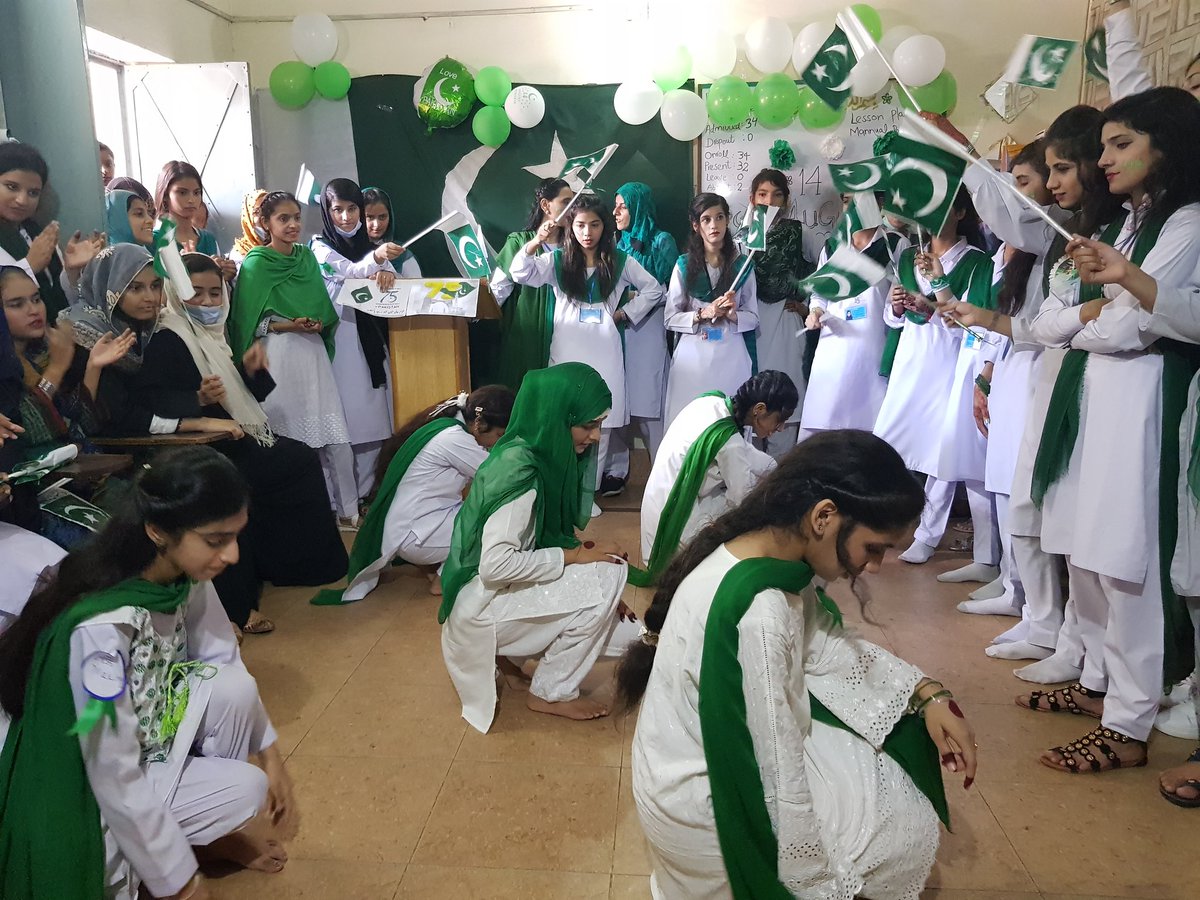 VocationalF's tweet photo. Independence day celebration at VTI Female Sialkot https://t.co/1dN1mdxGov