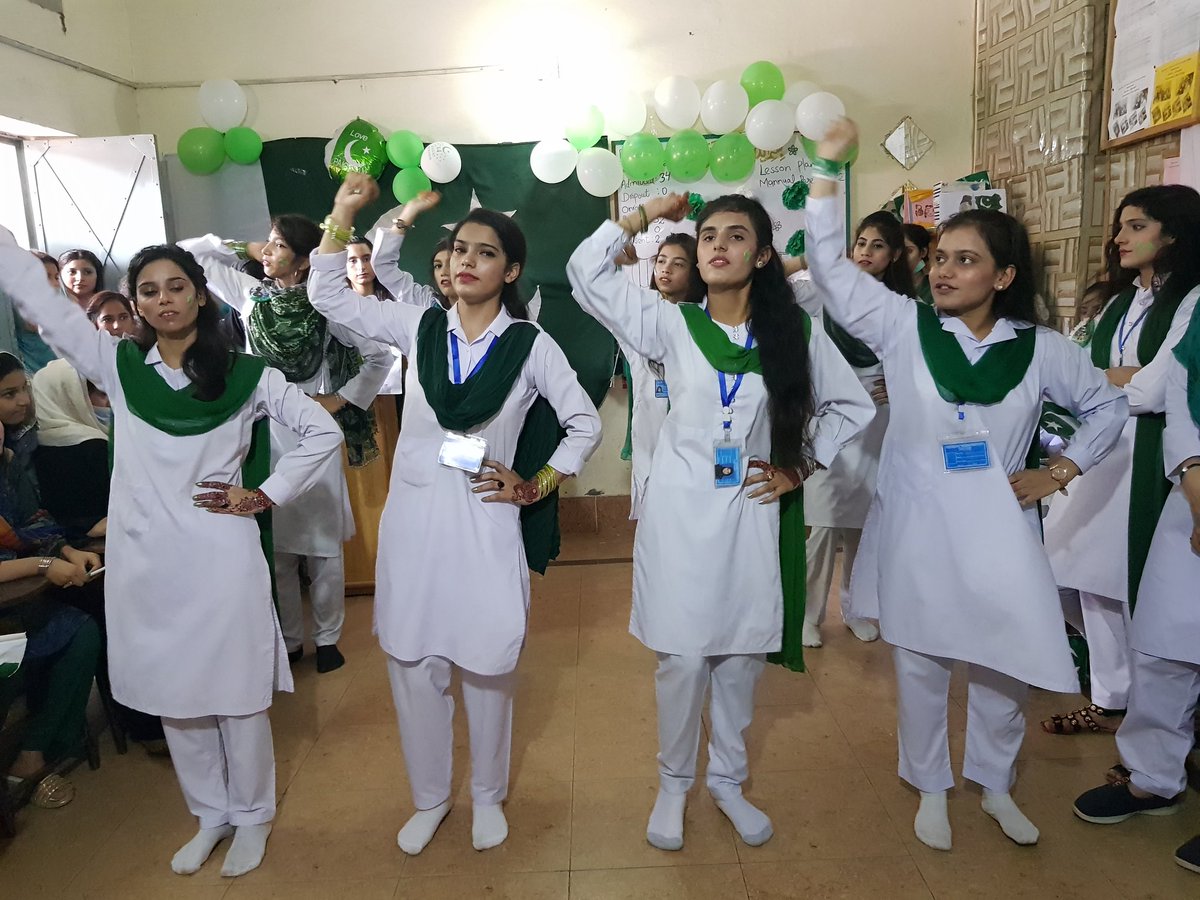 VocationalF's tweet photo. Independence day celebration at VTI Female Sialkot https://t.co/1dN1mdxGov