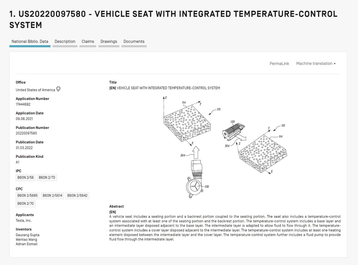 ChrisZheng001's tweet photo. Rumor has it that it looks like Tesla intends to mass produce this temperature-controlled seat - not a seat with ventilation, but a liquid-cooled seat. https://t.co/lriQ1gBoRZ