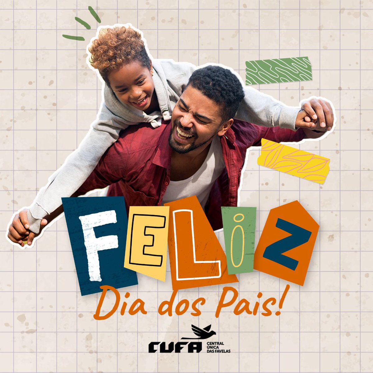 cufa_ceara's tweet photo. A CUFA deseja um Feliz Dia dos Pais a todos os guerreiros das favelas que lutam dia a dia para educar e, principalmente, passar os valores e princípios que tanto nos importam e nos guiam!
 
Parabéns a todos aqueles que representam a figura paterna!

#felizdiadospais #cufa https://t.co/4XnmRHqS1V