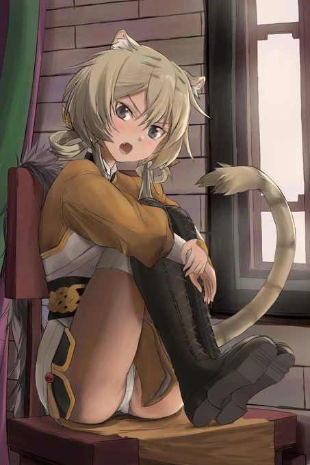 ドゥお嬢様こと杜遥夜(ドゥヤオイェ)。 テイパパに叱られて拗ねている所かわいい  #アークナイツ #Arknights #明日方舟