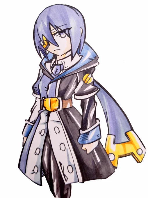 うちのこ オリキャラ前の服がクソ程に描きにくかったから手癖の範囲にしたかった 