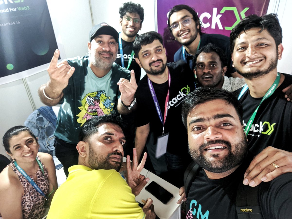 aziz_parvez7's tweet photo. 1/2 Was able to snatch a teensy bit of time of @DeployOnStackOS team @web3conf_india . Had a productive and a fruitful conversation with the team related to what they built. Definitely #Web3 will be the future and the milestones being achieved by them in this area of technology. https://t.co/WryilNnUEa