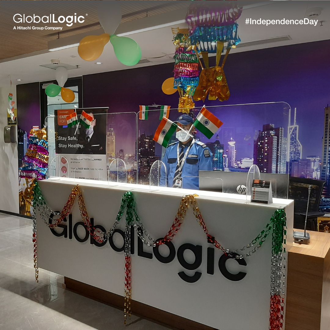 GlobalLogic_IN's tweet photo. The annual Independence day fervor lives vibrantly in our offices across India! Many of us have fond memories of huddling together to hoist the flag &amp; celebrate Independence Day. Here are some snaps from our offices reflecting the spirit of glory &amp; progress! #IndependenceDay https://t.co/Xp5hXyd6mt
