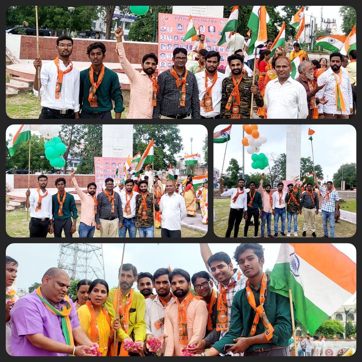 obcjaipur's tweet photo. ओबीसी मोर्चा जिला जयपुर द्वारा प्रदेश कार्यालय शहीद स्मारक तक निकाली गई तिरंगा रैली के कुछ यादगार पल 
#HarGharTiranga 
#AzadiKaAmritMahotsav 
@KumariDiya 
@PMOIndia 
@BJP4Rajasthan 
@BJP4India 
@SharmaRaghavBjp 
@chshekharbjp 
@Sunilkotharibjp 
@BJP4OBCMorcha 
@Chetankumawat23 https://t.co/8OzPjr9gwy