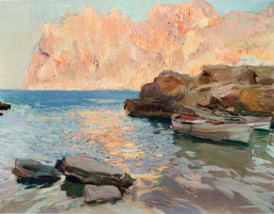 hipst_eria's tweet photo. Verano en Mallorca.

En Agosto de 1919, Joaquín Sorolla, junto a su mujer y su hija Elena, pasa unas semanas en la localidad de Cala Sant Viçent, en Pollença, al norte de la isla.

Desde allí disfruta de las maravillosas vistas del Cavall Bernat, que inmortaliza con su pincel. https://t.co/Py0CfrmLvJ