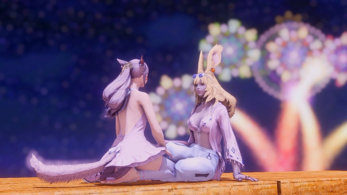 Chirena_'s tweet photo. ✨🎆Magical moments 🎆✨
The Moonfire Faire jump puzzle was a huge challenge for me. Luckily my bunny sure can jump and helped me see the view from the top too 💖
#FFXIV #GPOSERS #NenekoColourS https://t.co/eX5hj85Yrz