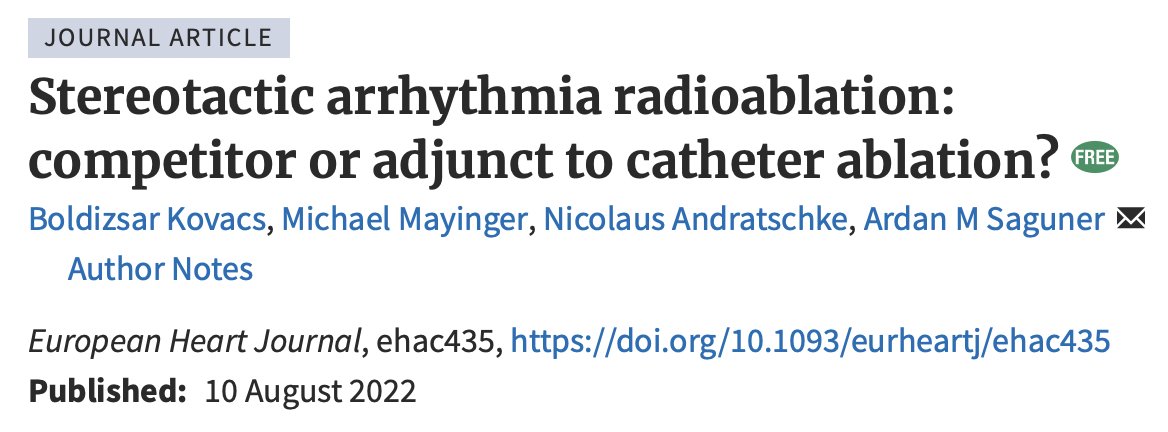 BoldiKovacsMD's tweet photo. 👀 mini-review discussing #radiateVT vs #ablateVT @ESC_Journals.

⚠️ clinical questions addressed:
☢️Who...
☢️What...
☢️&amp; how much should be irradiated?

@ASaguner @MayingerMichael @NAndratschke @stopstormEU @Unispital_USZ @UMichCardiology @umichmedicine 

https://t.co/L9gzKOZAL7 https://t.co/rzIdPKN5ox