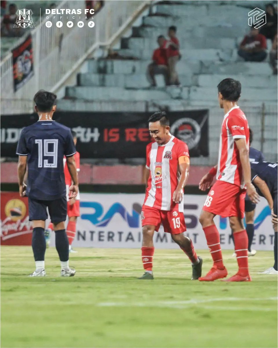 Deltras_FC's tweet photo. Full Time ⌛️
Deltras FC (1) - (2) Persipa Pati
#Deltras #WeFightStrong #IdentitaseDarjo #Deltamania #TheLobster #TeamLaunching #DinoeDeltras #UjiCoba #LagaUjiCoba #Sidoarjo #SidoarjoKota https://t.co/3sTQqaOJm3