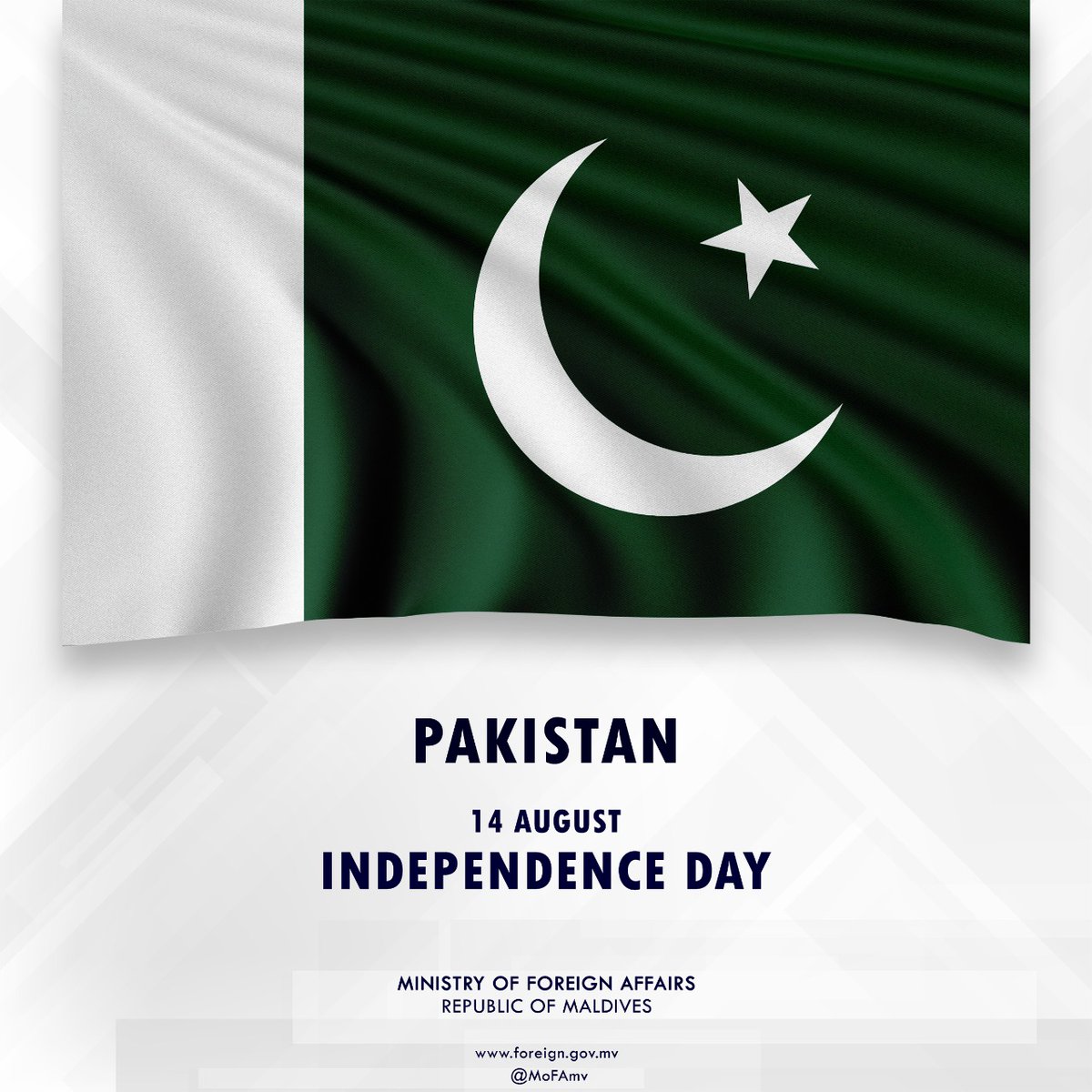 MoFAmv's tweet photo. Foreign Minister Shahid sends Independence Day greetings to Foreign Minister of Pakistan

📃 Press Release | https://t.co/mnxzZ3rMIM https://t.co/uJiHfhMr6R