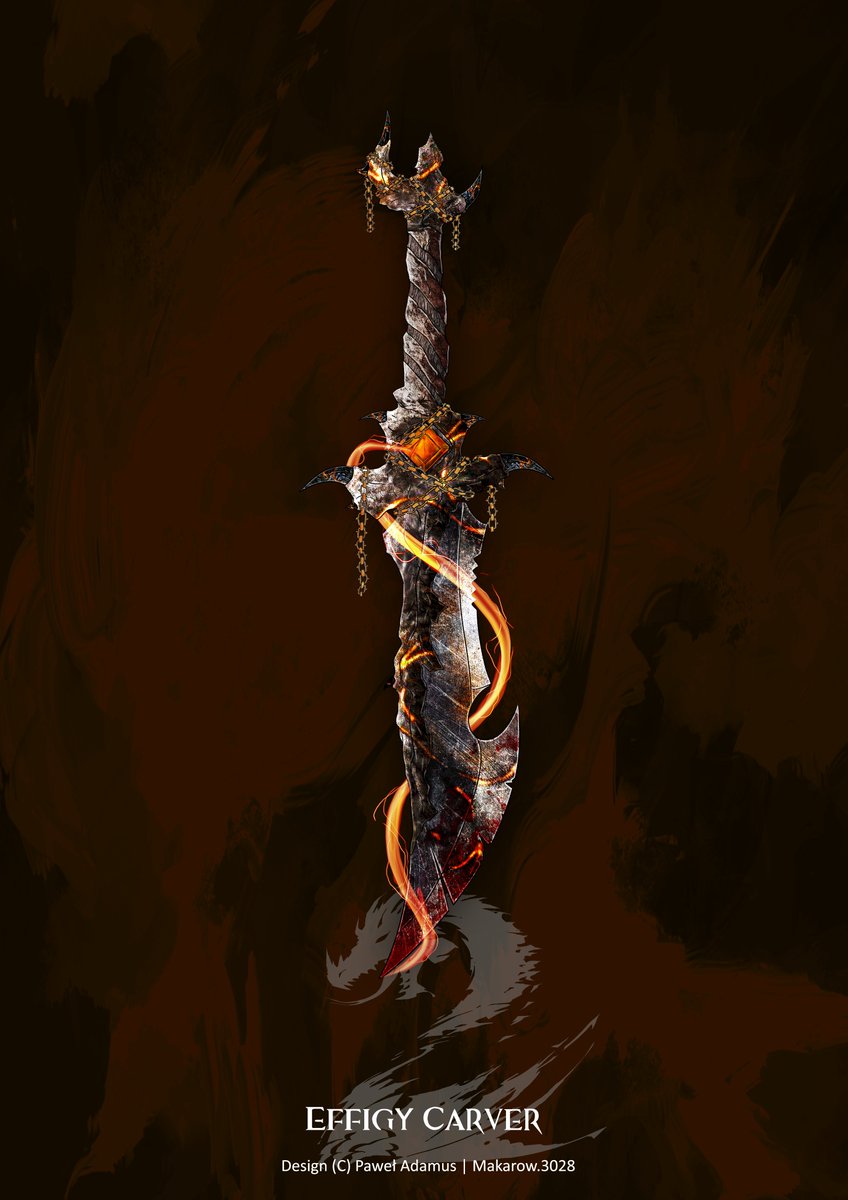 _MrMakarow_'s tweet photo. πHow Flame Legion makes their Effigies: #GuildWars2 #DaggerWeapon #ConceptArt https://t.co/rZhssHHT19
