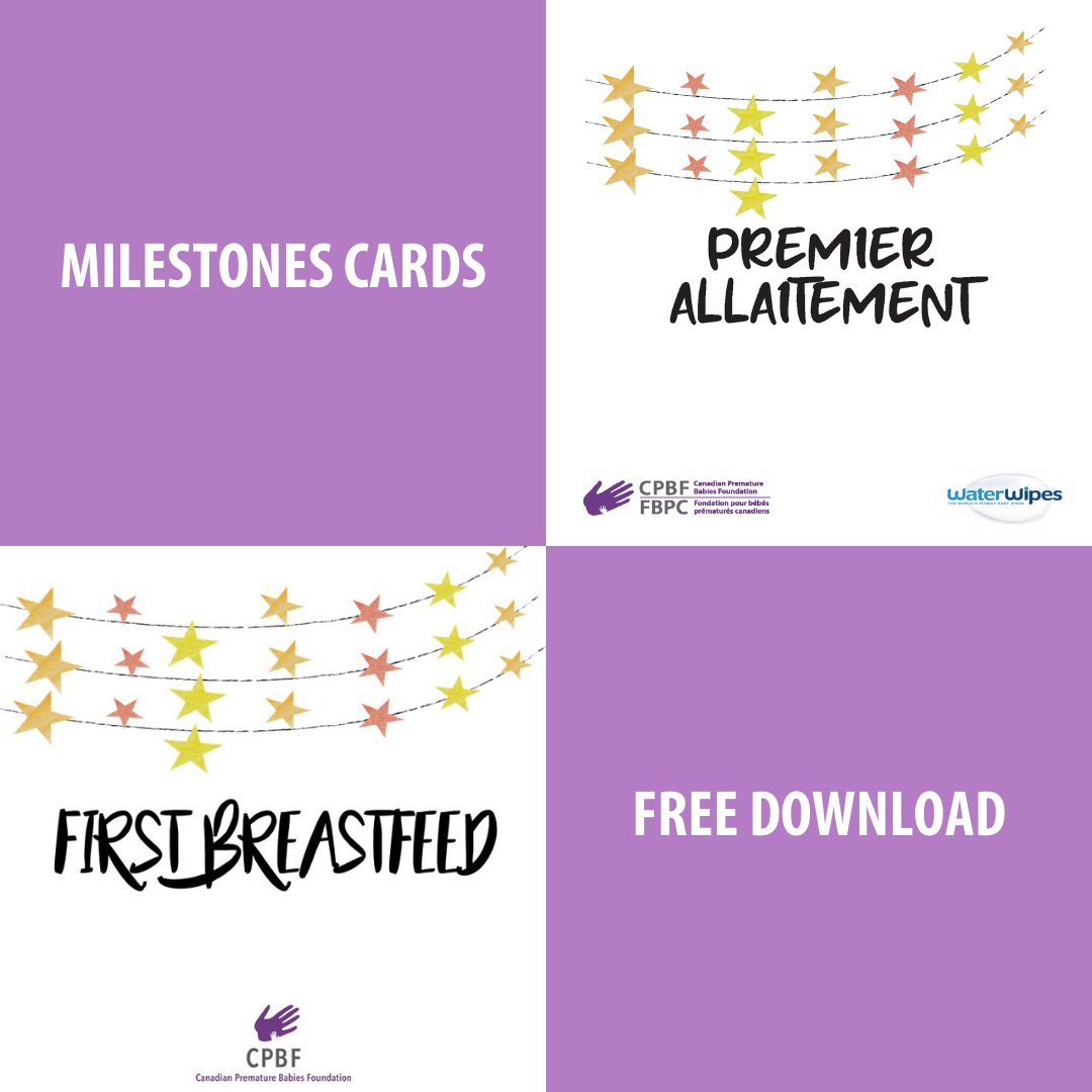 canadianpreemie's tweet photo. We have a milestone card to celebrate every special occasion in the NICU! Download our breastfeeding milestone card here: https://t.co/SPJwqm0GDP  

#PreemiePowerCanada #CPBF #Prematurebabies #Pretermbabies https://t.co/FFIaKAd3Kg