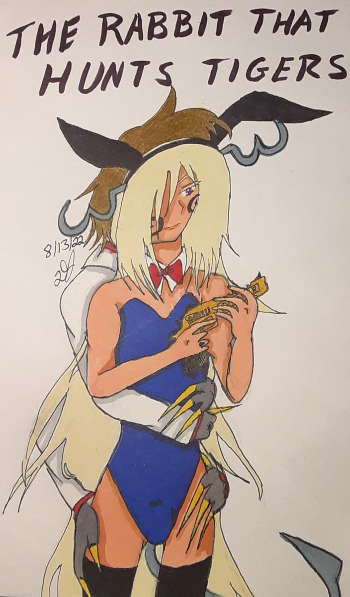 CalOtaku's tweet photo. Inspired by the awesome song The Rabbit That Hunts Tigers by Yin Yin. #Oliver #Thomas #OTP #YinYin #musicallyinspired #HazbinHotelOC #HHOC https://t.co/1ZN4zOGKyP
