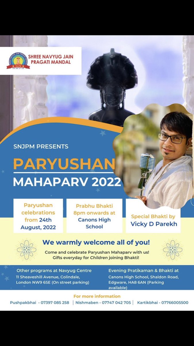 pshahuk's tweet photo. #paryushan #paryushan2022 #snjpm #vickydparekh @vickyparekh_87 https://t.co/vx2lPvoIJI