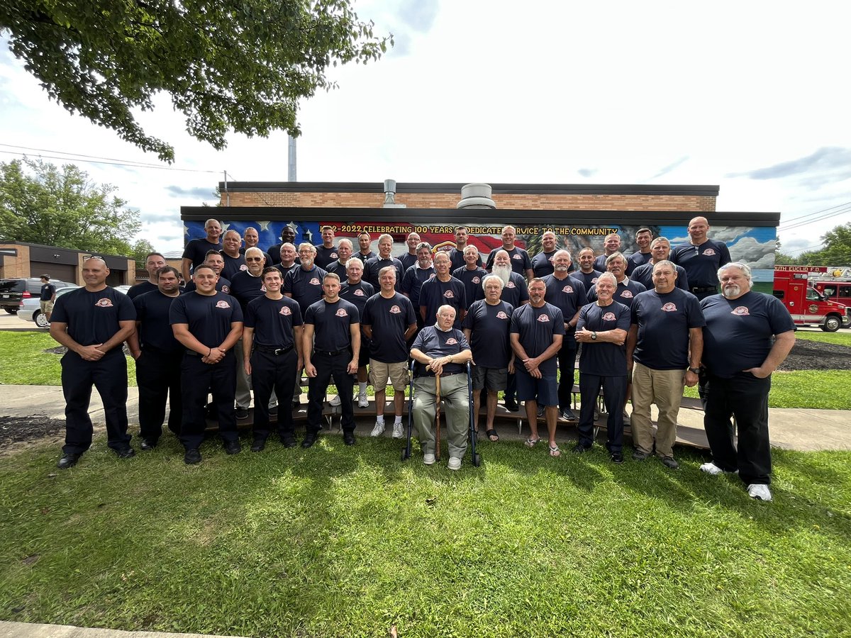 Yesterday we celebrated the 100 year anniversary of the South Euclid Fire Department. We unveiled our mural on the north side of the building. We would like to thank Garrett Weider for all his hard work in creating this 100 year anniversary mural.