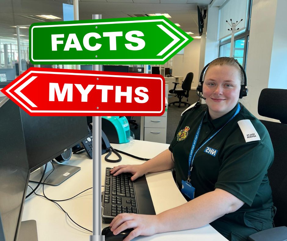 NWAmbulance's tweet photo. NHS 111 service myth-buster:
Myth - 111 can answer COVID-19 passport queries/other COVID-19 queries which are not symptom based.
Truth - 119 is the number you should call if you have questions or need help with vaccinations, testing, NHS COVID-19 passport, and more.
#Inside111 https://t.co/bmvEHC0lSy