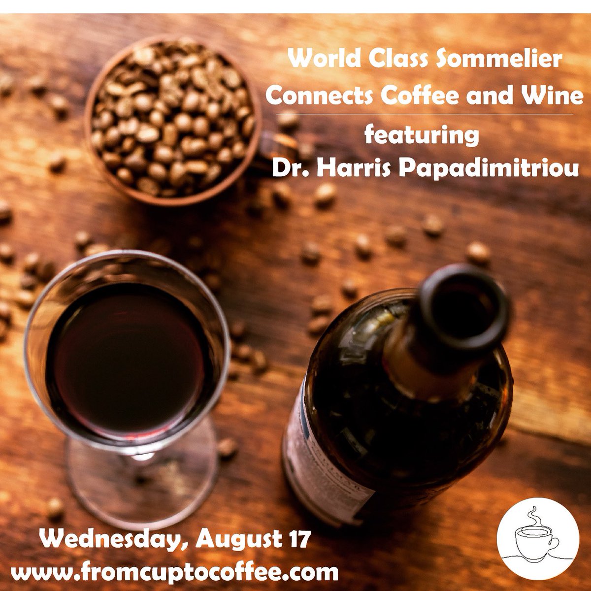 FromCupToCoffee's tweet photo. Please stay tuned for our first upcoming episode, titled “Bridging the Tastes: World Class Sommelier Connects Coffee and Wine”. 

Join us in talking with Dr. Papadimitriou about the flavor profiles of coffee to wine and find out how they are connected in more ways than you think! https://t.co/OOc7bdeqBC