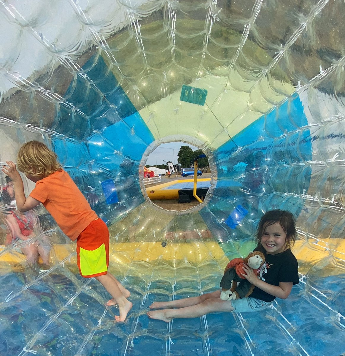 It’s been a week since <a href="/PoacherLincs/">Poacher International Jamboree</a> and Monkey Phill is remembering all the fun he had with his friends. This was the first year trying the Zorb Rollers! What new activity did you try this summer? #adventure #thescouts #girlguiding #poacher2022 #monkeyphill #bandarlog #mascot