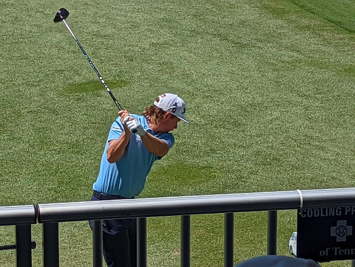 ChasVFL's tweet photo. Birthday trip to @tpcsouthwind in Memphis for the @FedExChamp
Followed Open winner Cam Smith around the track. Has a huge entourage ⛳💯 
#FedExCupPlayoffs https://t.co/8dM1Lgfc7D