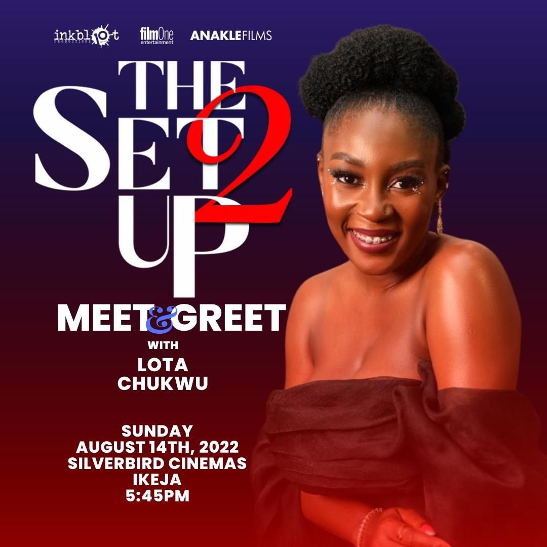Who’s coming to watch #SetUp2 with me today? ICM Ikeja, 5:45pm ❤️ come through, okay?