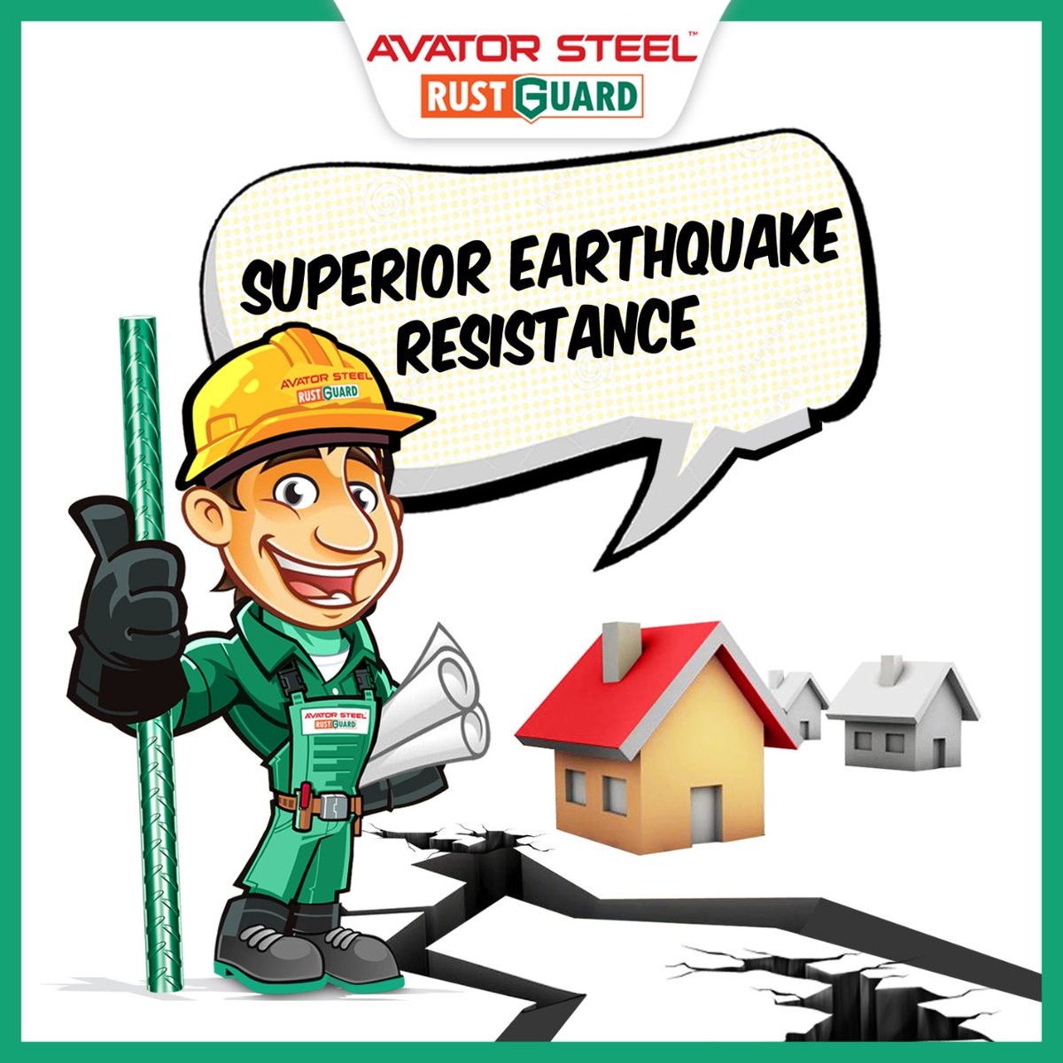 AvatorSteel's tweet photo. Protect your home from earthquake with #AvatorSteelRustGuard
#AvatorSteel #MrAntiRustMan #TMTBars #construction #steel #corrosionprotection #rustfree #rustprotection #strongbuilding https://t.co/elN3NkVH8R