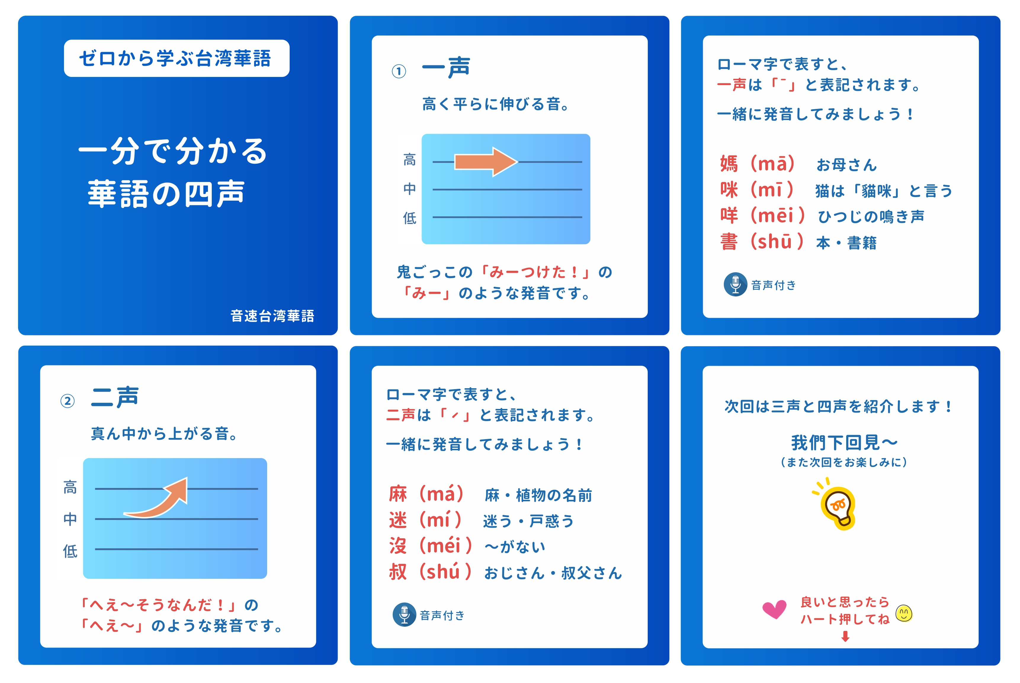 音速台湾華語 Soniclearning Twitter