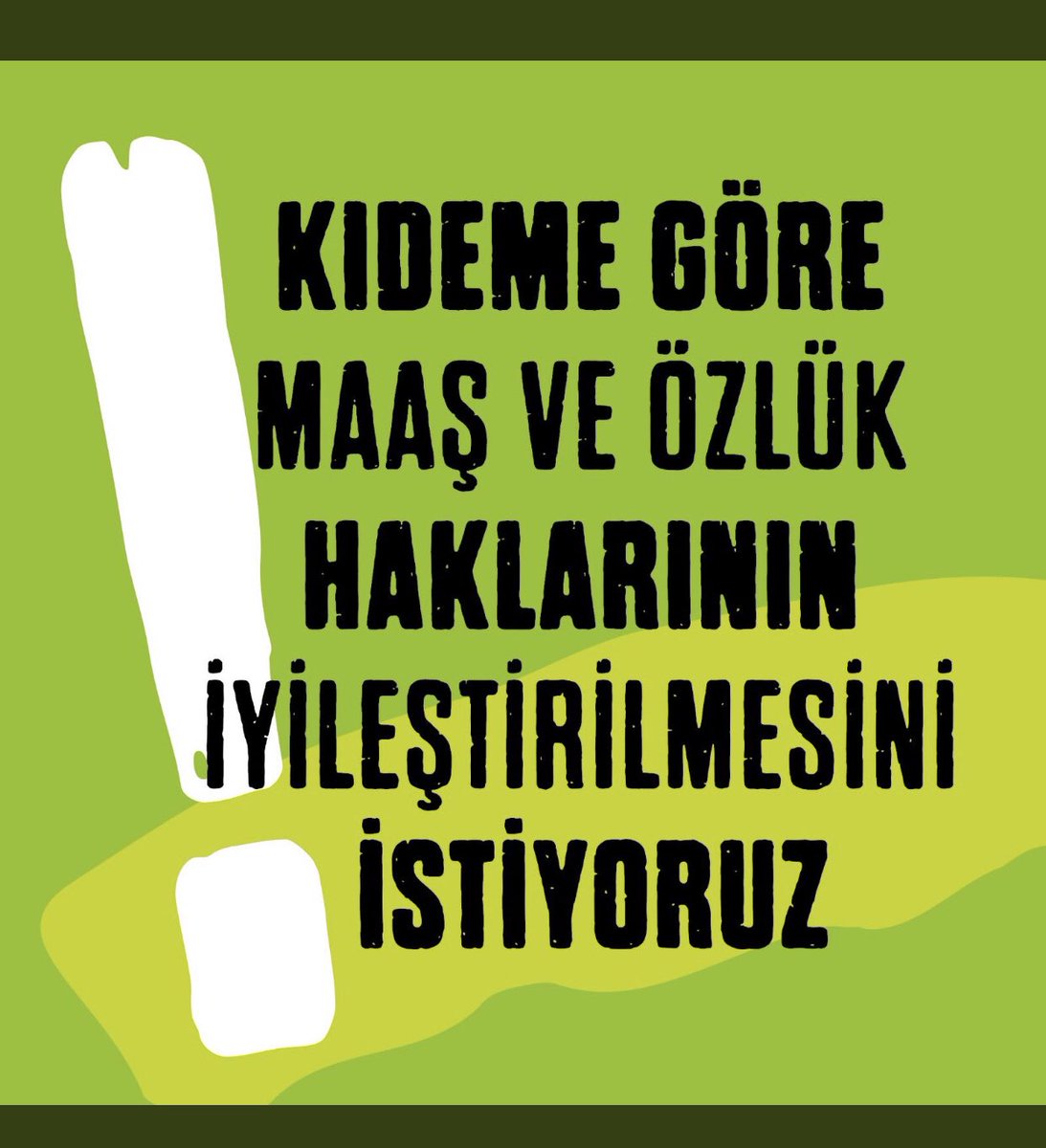 Öğretmenleri üzmeyin, ayrıştırmayın, bıktırmayın, insanca yaşama hakkına saygı duyun.Sınavsız kıdemle özlük haklarını geliştirin, geleceğimizi güvenceye alın #ogretmenlerayakta #ogretmenlertekyurek #ogretmenlerdiyorki