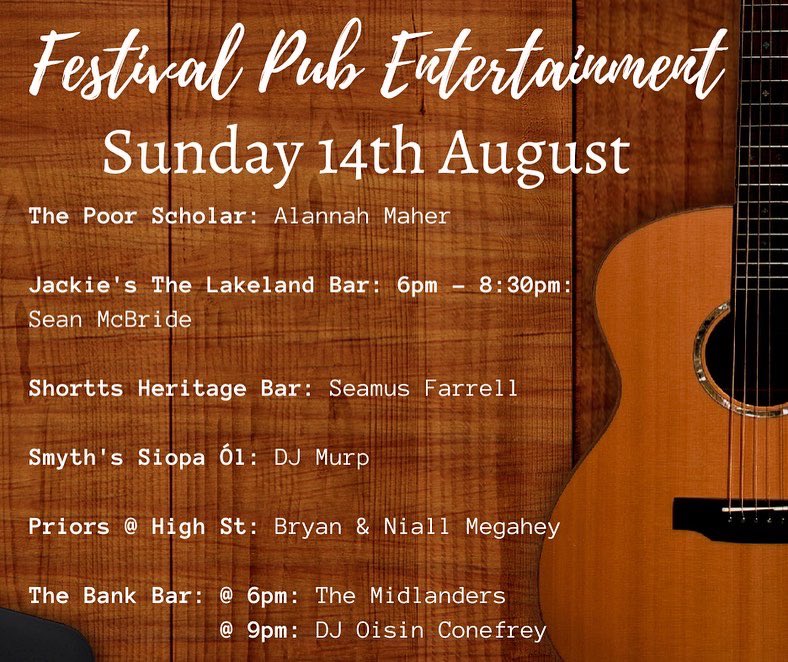 Day 8 - The Final Day!

#TheBallinamoreBoomIsBack #Ballinamore #BallinamoreFestival #Leitrim #VisitLeitrim #VisitBallinamore #Ireland #DiscoverIreland #FreeMusic #Free #FamilyFestival #robertmizzell #johnnybrady #biggenerator #thetumblingpaddies #musicfestival #music #festival