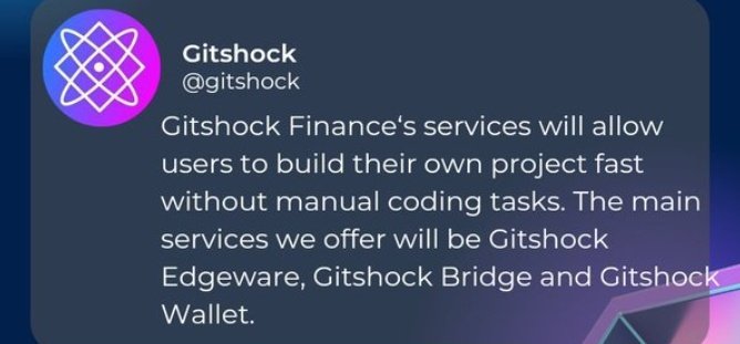 HeneryRicky's tweet image. Gitshock Finance’s vision is to provide all DeFi Smart Contract with a fully decentralized layer.#gitshock #GTFX  #GTFXARMY #DEFI