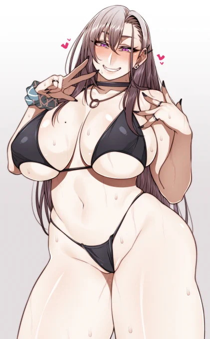 夏も盛りなので水着を用意するカリスマ生徒会長 
