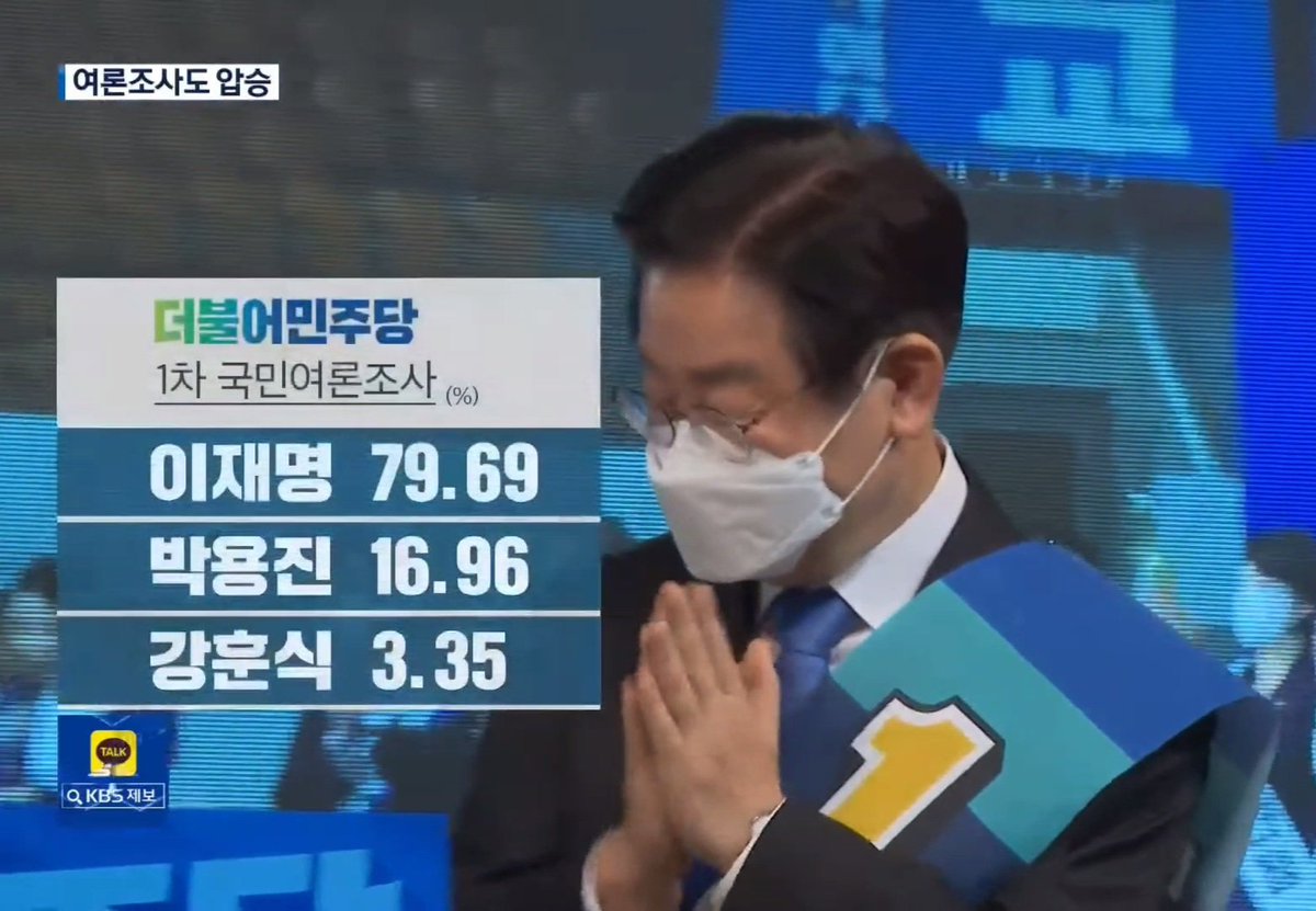 79.69%의 압도적 지지를 받고 있는 
귀여운 정치인