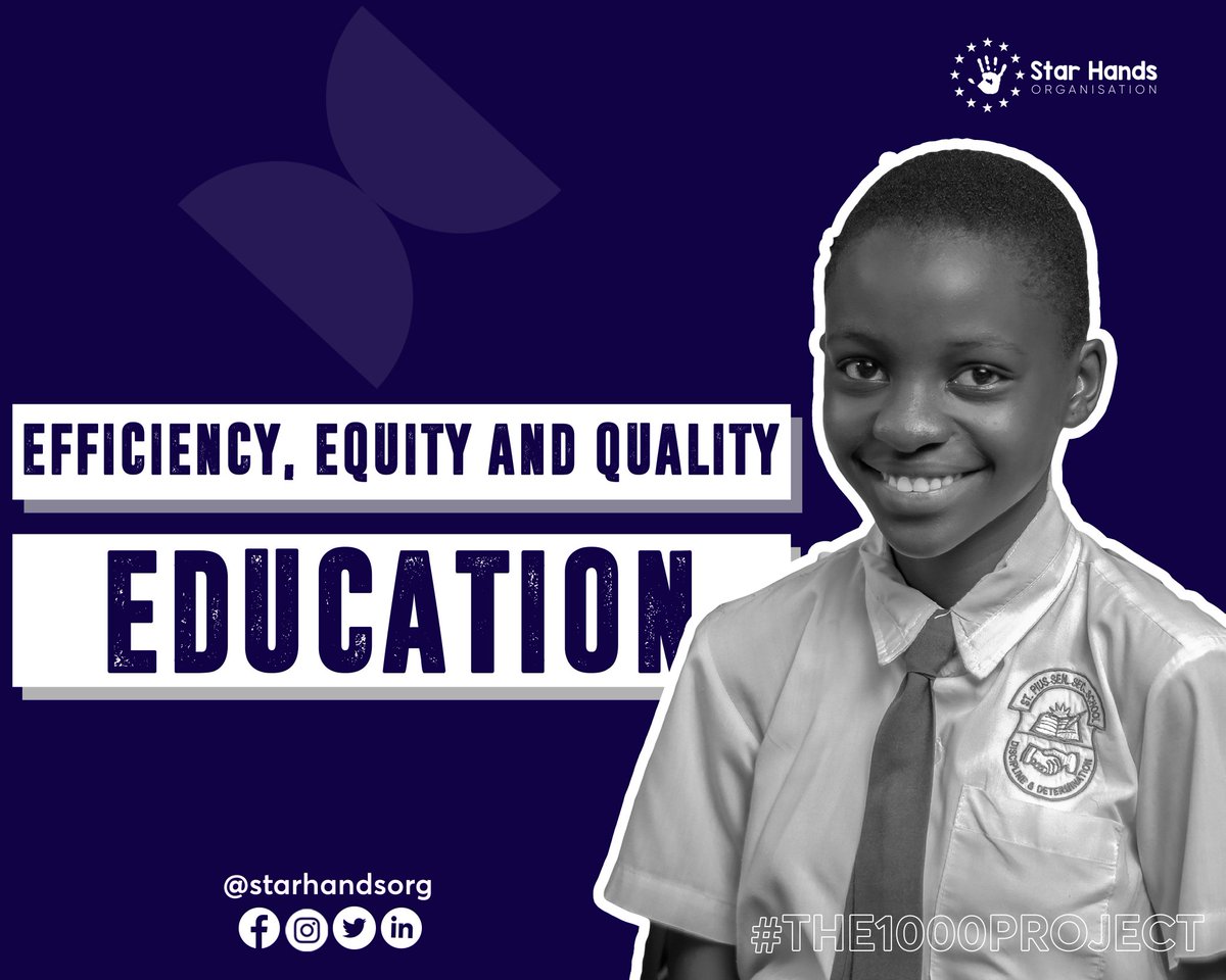 starhandsorg's tweet photo. Through supporting the development of policies and strategies for better efficiency, equity and quality in education, we can improve access to quality education among girls in Africa.
#The1000Project #Education4All #LetGirlsLearn https://t.co/Gi9UHxQIWd