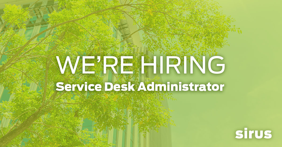 We want to welcome a Service Desk Administrator into the Sirus Aircon team - we're looking for a self-motivated, confident, adaptable team worker 🙌
If this sounds like you, please take a look and apply for the #job here: sirusinternational.com/service-desk-a…
#hybridwork #dublinjobs #jobfairy