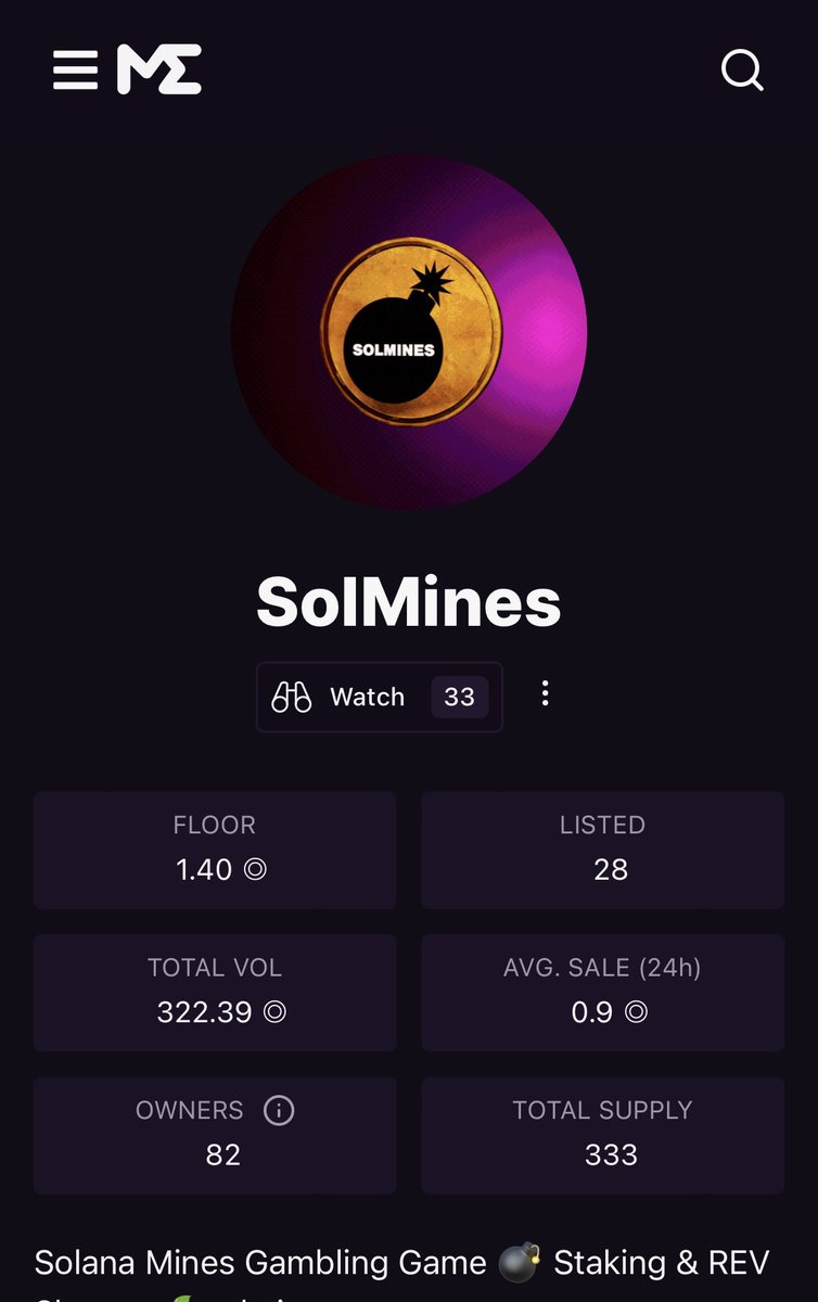 baobaomamama's tweet photo. @SolMinesgame is going to be big … join before it’s sold out … staking and games will be launched in real soon 👍😏 https://t.co/erMJ5ljbgG