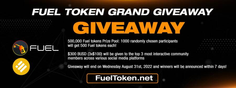 airdropinspect's tweet photo. New airdrop: Grand Fuel Token
Total Reward: 500,000 FUEL &amp; 300 BUSD 
Rate: ⭐️⭐️⭐️⭐️
Winners: 1,000 Random &amp; Top 3 active
Distribution: within 30 days after end

Airdrop Link: https://t.co/DWIPXwCwkP

#Airdrop #Airdrops #Airdropinspector #BSC #GrandFuelToken #FUEL #Crypto #Bitcoin https://t.co/eMu32gwi0V