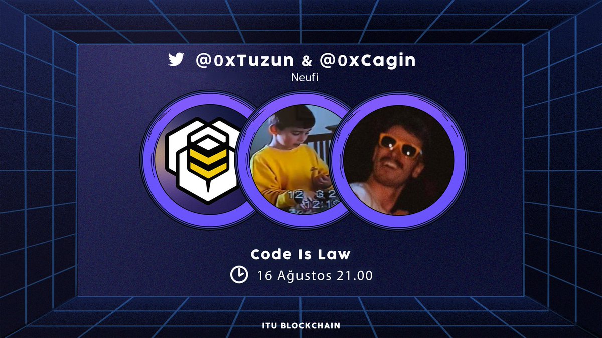 ITUblockchain's tweet photo. Blockchain Nights serisinin 15.
bölümüyle karşınızdayız!

Bu kez blockchain alanında önde gelen
Türk geliştiricilerden @0xCagin ve @0xTuzun’ü ağırlıyor ve son günlerde yaşananları “Code is Law” perspektifinden değerlendiriyoruz.

Bize katılın! 👊 https://t.co/nn2GncH0L5