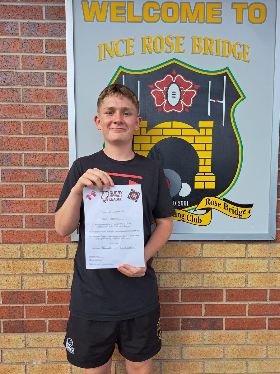 IRBSCC's tweet photo. Well done to one of our u14s players Leon Gladwin on passing his referee course a week ago and today reffing at his first tournament. We'll done young man. https://t.co/4udntLwwwF