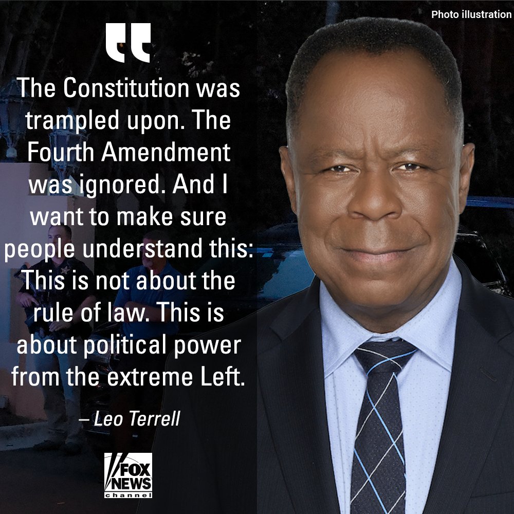 FoxNews's tweet photo. 'I'M EMBARRASSED': Leo Terrell says the FBI's Trump raid was 'one of the darkest days' in US history. https://t.co/PWWQMeprXZ https://t.co/ze1oz1maHz