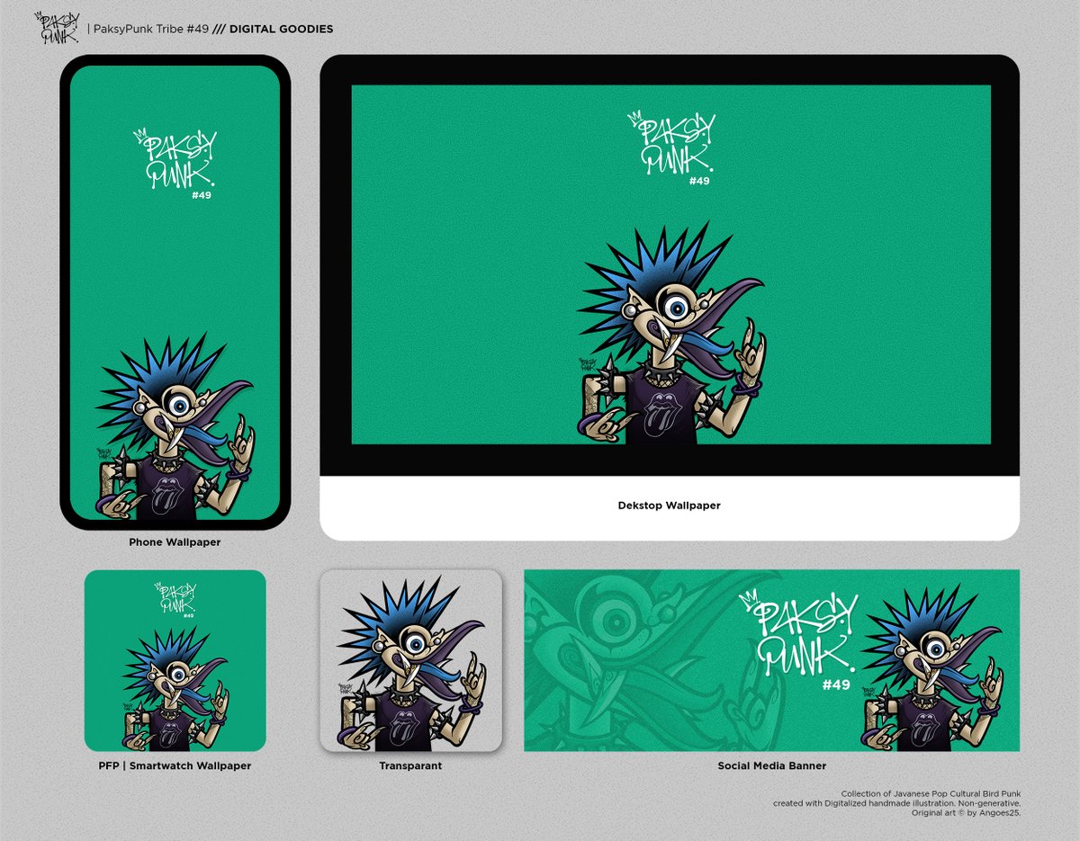 Angoes_25's tweet photo. Thanks alot and congratulation
@BakerIsland1 for owning #PaksyPunk #49! 🙏
and enjoy The Digital Goodies! 🐦🤘✨
https://t.co/TrYxjkjtep
#CleanNFT #tezos #pfpNFT #objktcom #NFTart #illustration #nongenerated
#PaksyPunkTribe #angoes25 https://t.co/Nm0HU8fI7F