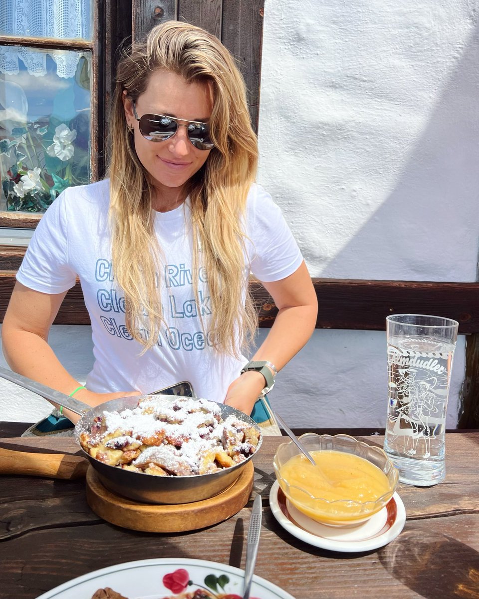 marinagibson25's tweet photo. Number 1 reason to travel to Austria: kaiserschmarrn 🇦🇹❤️
…number 2: fishing 🤫
Sporting the @AnglingTrust’s #AnglersAgainstPollution tee:
CLEAN RIVERS
CLEAN LAKES
CLEAN OCEANS
Because not one of the above is clean enough.
#anglingtrust #stopwaterpollution #riveractionuk https://t.co/k5bhr184v1