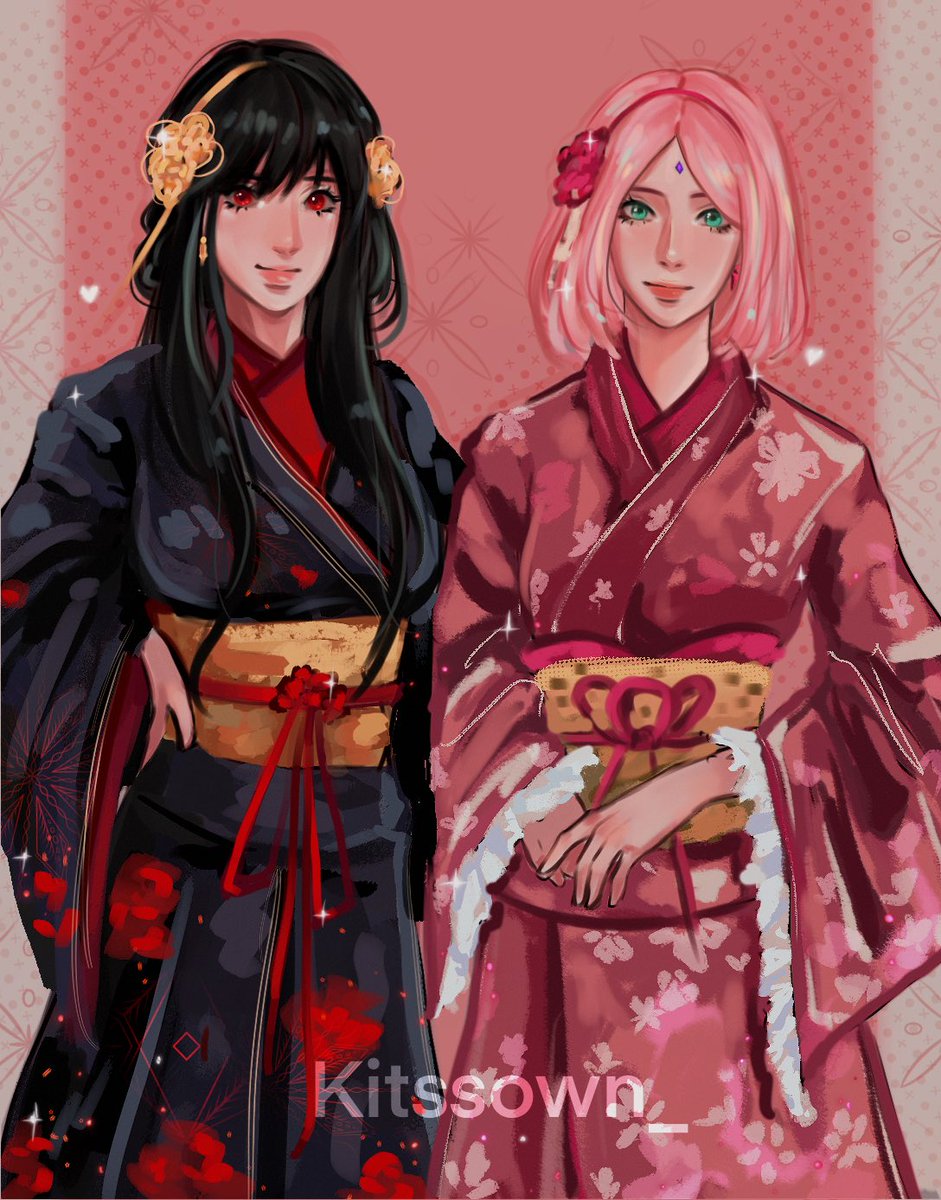 kitssown's tweet photo. Sakura &amp; Yor 

#NARUTO #SPY_FAMILY #SAKURA #ヨル・フォージャー #うちはサクラ https://t.co/9TSvMyjuTJ