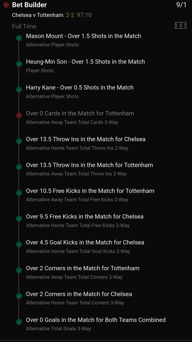 gavmc28's tweet photo. @ValueBetSpotter I don't understand how the hair pull or Kane in the crowd isn't a yellow card. 4 in a row now I've been let down by 1 thing https://t.co/3dpdVfwZB1