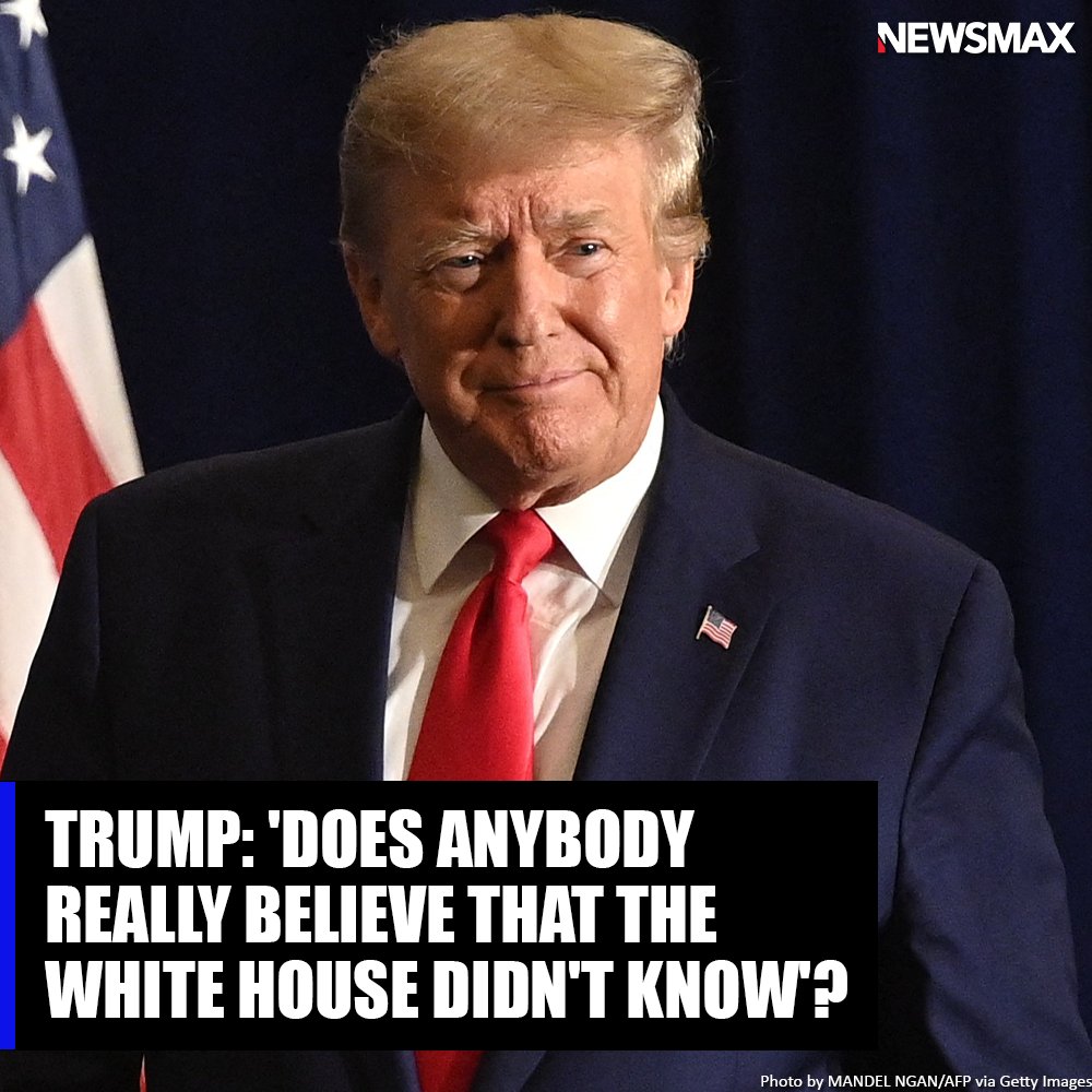 NEWSMAX's tweet photo. Donald Trump characterized the FBI raid on his Mar-a-Lago estate as a "WITCH HUNT" and suggested the White House knew about it beforehand. https://t.co/ylMKpsma9V https://t.co/RHZNVtsu2s